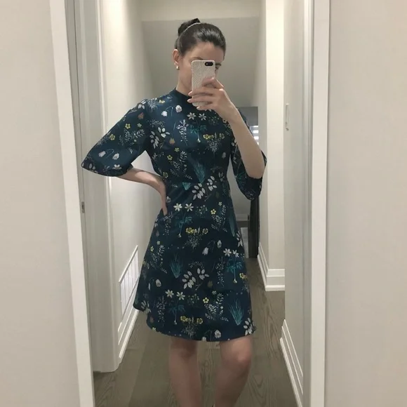 Molley Bracken | Blue Floral A-Line Dress 💙 - Picture 2 of 12